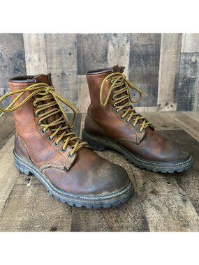 Red Wing Vintage Soft Toe Leather Lace Up Work Boots Mens 11 D